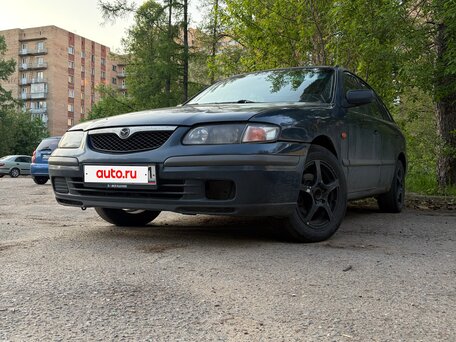 1998 Mazda 626 V (GF), синий, 175000 рублей, вид 2