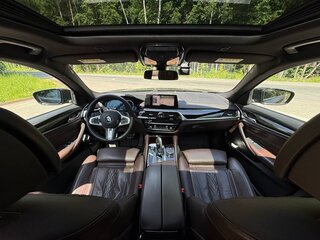 2018 BMW 5 серии 520d xDrive VII (G30/G31/G38), синий, 4000000 рублей, вид 4