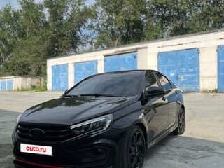 2024 Lada (ВАЗ) Vesta Sportline I Рестайлинг (NG), чёрный, 1500000 рублей, вид 3