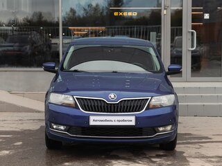 2017 Skoda Rapid I Рестайлинг, синий, 1090000 рублей, вид 2