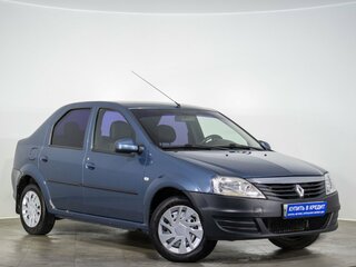 2013 Renault Logan I Рестайлинг, синий, 419000 рублей, вид 1