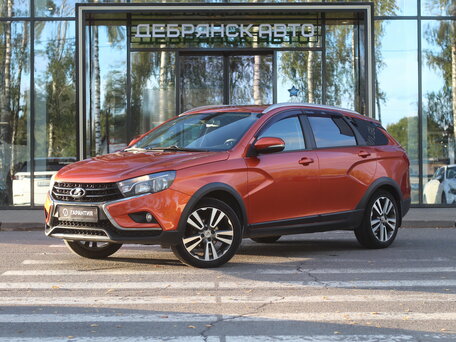 2018 Lada (ВАЗ) Vesta SW Cross I, оранжевый, 995000 рублей, вид 1