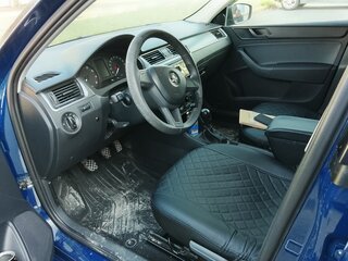 2014 Skoda Rapid I, синий, 850000 рублей, вид 4