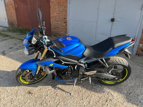 2014 Triumph Street Triple, синий, 595000 рублей, вид 5