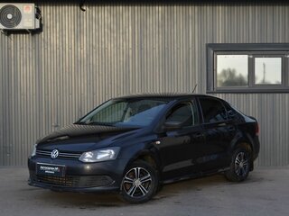 2014 Volkswagen Polo V, чёрный, 429888 рублей, вид 1
