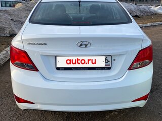 2016 Hyundai Solaris I Рестайлинг, белый, 910000 рублей, вид 5
