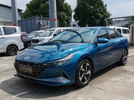 2021 Hyundai Elantra VII (CN7), синий, 1400000 рублей, вид 1