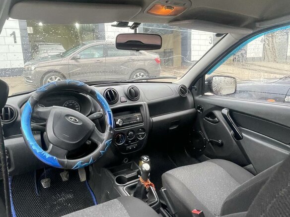 2012 Lada (ВАЗ) Granta I, чёрный, 160000 рублей - вид 6