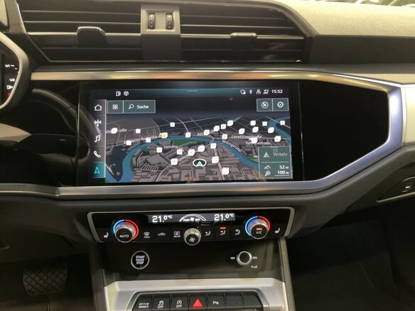 2022 Audi Q3 35 TDI II (F3), синий, 3790000 рублей - вид 11