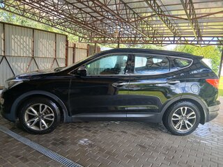 2013 Hyundai Santa Fe III, чёрный, 1500000 рублей, вид 3