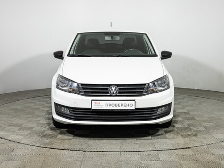 2017 Volkswagen Polo V Рестайлинг, белый, 1199700 рублей, вид 2