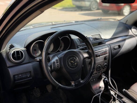 2007 Mazda 3 I (BK) Рестайлинг, чёрный, 395000 рублей - вид 6