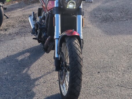 2023 Benelli Leoncino 500 Trail, красный, 460000 рублей, вид 2