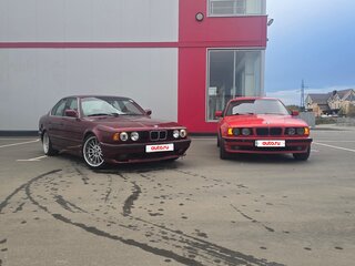 1991 BMW 5 серии 520i III (E34), красный, 550000 рублей, вид 2