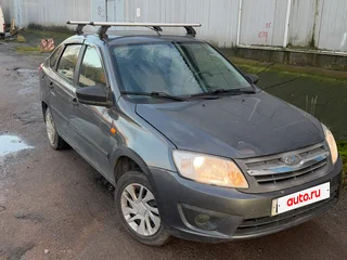 2015 Lada (ВАЗ) Granta I, серебристый, 425000 рублей, вид 2