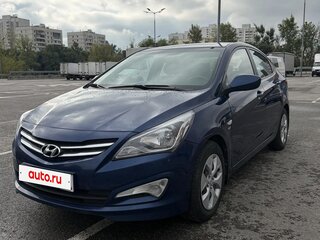 2015 Hyundai Solaris I Рестайлинг, синий, 1300000 рублей, вид 2