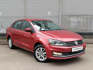 2015 Volkswagen Polo V Рестайлинг, красный, 769000 рублей, вид 3