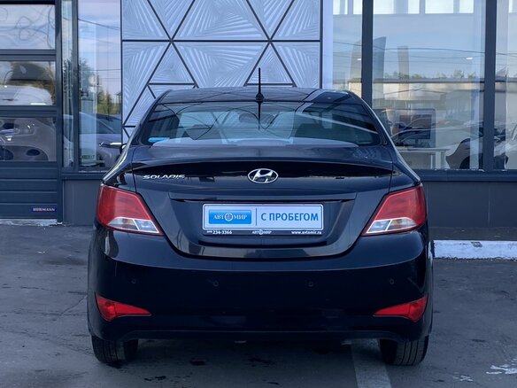 2016 Hyundai Solaris I Рестайлинг, чёрный, 649000 рублей - вид 5