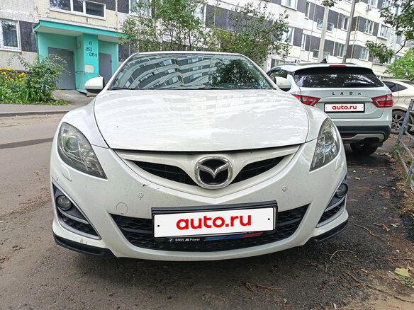 2011 Mazda 6 II (GH) Рестайлинг, белый, 810000 рублей - вид 1