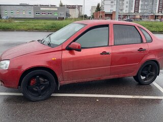 2006 Lada (ВАЗ) Kalina I, красный, 140000 рублей, вид 3
