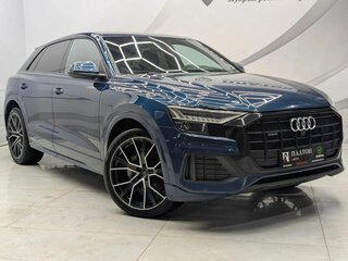 2019 Audi Q8 45 TDI I (4M), синий, 5350000 рублей, вид 3