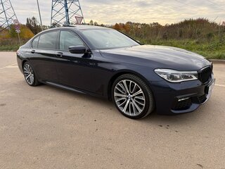 2015 BMW 7 серии Long 730Ld xDrive VI (G11/G12), синий, 3590000 рублей, вид 3