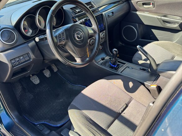 2007 Mazda 3 I (BK) Рестайлинг, синий, 499000 рублей - вид 8