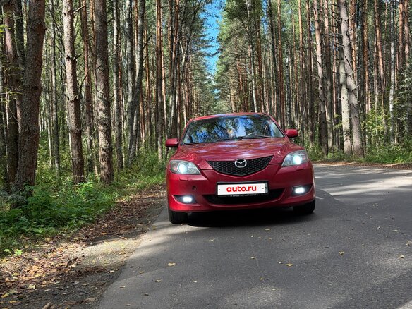 2006 Mazda 3 I (BK) Рестайлинг, красный, 400000 рублей