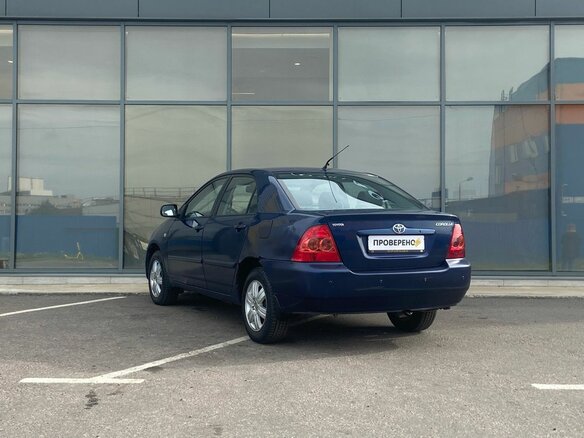 2006 Toyota Corolla IX (E120, E130) Рестайлинг, синий, 362000 рублей - вид 4