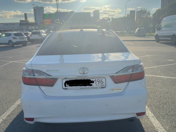 2017 Toyota Camry VII (XV50) Рестайлинг 2, белый, 2270000 рублей - вид 2