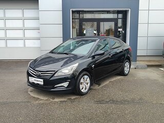 2015 Hyundai Solaris I Рестайлинг, чёрный, 789000 рублей, вид 1