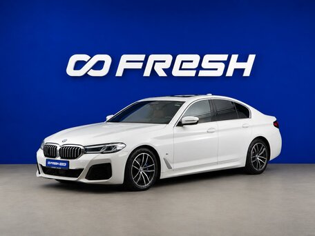 2021 BMW 5 серии 520i VII (G30/G31/G38) Рестайлинг, белый, 3699214 рублей, вид 5