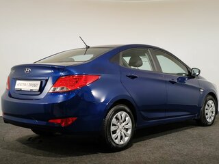 2016 Hyundai Solaris I Рестайлинг, синий, 1140000 рублей, вид 5