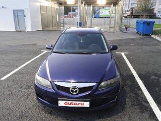 2006 Mazda 6 I (GG) Рестайлинг, синий, 240000 рублей, вид 2