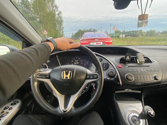 2008 Honda Civic AMT VIII Рестайлинг, чёрный - вид 5