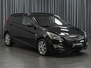2015 Hyundai Solaris I Рестайлинг, чёрный, 859000 рублей, вид 1