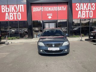 2010 Renault Logan I Рестайлинг, синий, 570000 рублей, вид 2