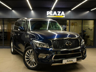 2017 Infiniti QX80 I Рестайлинг, синий, 4300000 рублей, вид 2