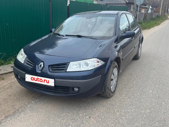 2007 Renault Megane II Рестайлинг, синий, 350000 рублей