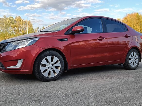 2012 Kia Rio 4-speed III, красный, 640000 рублей - вид 7