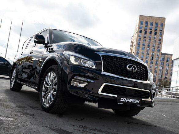 2017 Infiniti QX80 I Рестайлинг, чёрный, 3585000 рублей - вид 6