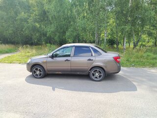 2014 Lada (ВАЗ) Granta I, коричневый, 225000 рублей, вид 4