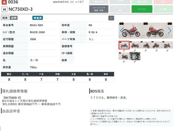 2026 Honda NC 750X, красный, 1477000 рублей - вид 10
