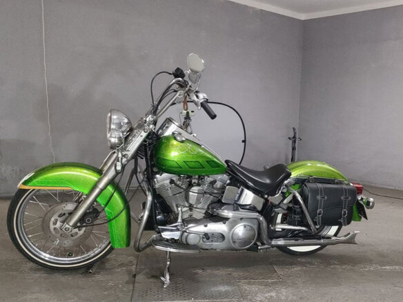 1989 Harley-Davidson Softail Custom, зелёный, 598000 рублей - вид 1