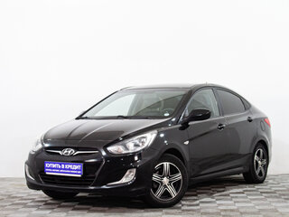 2011 Hyundai Solaris I, чёрный, 679000 рублей, вид 3