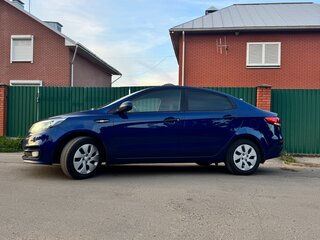 2016 Kia Rio III Рестайлинг, синий, 1250000 рублей, вид 5