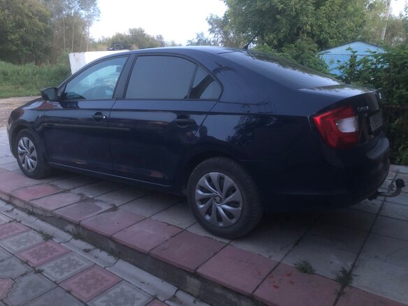 2015 Skoda Rapid I, синий, 735000 рублей - вид 6