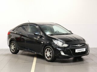 2011 Hyundai Solaris I, чёрный, 569000 рублей, вид 4