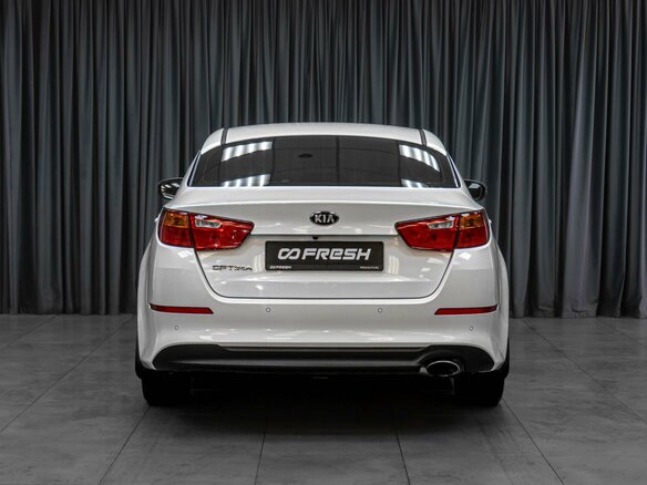 2014 Kia Optima III Рестайлинг, белый, 1259000 рублей - вид 3