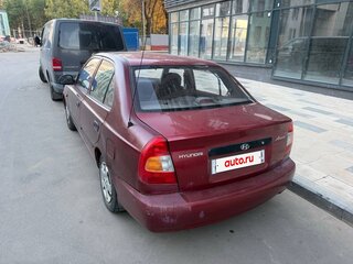 2003 Hyundai Accent ТагАЗ II, красный, 215000 рублей, вид 5